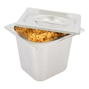 Inserto Acero Inoxidable 1/6 15 cm Con Tapa Shorbull - Product Image 5