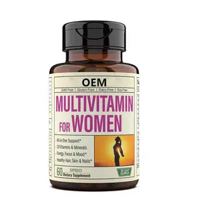 Fabriek Private Label Multivitamine Supplementen Multivitamine Minerale Tabletten/Multivitamine Capsules Voor Vrouwen En Mannen