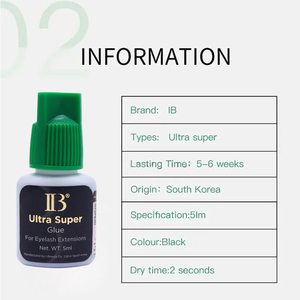 Adhesivo para Pestañas Ib con Marca Privada Korea <span class=keywords><strong>Ibeauty</strong></span> Ultra Super, Adhesivo para Pestañas IB Ultra Super de 5 ml, Pegamento para Pestañas de Secado Rápido en 2 Segundos - Product Image 4