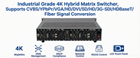 Processeur matriciel hybride Hardrock 4K60 à commutation transparente 9x9, routage, gestion EDID, contrôle flexible du réseau IP, Pro AV, métal