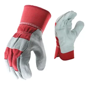 MaxiPact один размер, рабочие перчатки из воловьей кожи с прорезиненной защитной манжетой