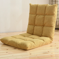 Fauteuil de sol moderne de grande taille, rembourré, pour jeux vidéo, avec dossier solide, structure en acier pliable, mobilier d'extérieur