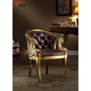 Goodwin Offres Spéciales Le Plus Bas Prix En Bois Massif <span class=keywords><strong>Maison</strong></span> Fin table Mobilier De <span class=keywords><strong>salon</strong></span> En Cuir <span class=keywords><strong>Salon</strong></span> Chaises GGM180-181.2 - Product Image 1