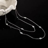Collier long en acier inoxydable plaqué or de haute qualité, motif nez de cochon, collier superposé haut de gamme pour femme