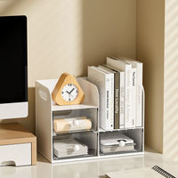 Support de Rangement Multifonctionnel en Plastique pour Bureau, Porte-Stylo Romantique Parisien, Support de Livre, Organisateur de Papeterie pour Dortoir Étudiant et Bureau