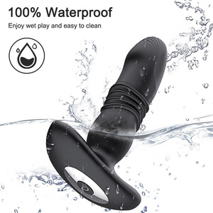 Juguetes Sexuales de Silicona para Adultos al por Mayor, Electroestimulación - Tapón <span class=keywords><strong>Anal</strong></span> con Vibración de Doble Cámara, Masajeador de Masturbación, Estimulación por Choque - Product Image 4