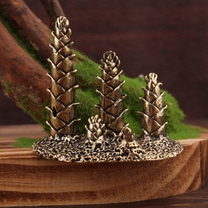 Figurine décorative en laiton en forme de pousses de bambou, ornement de bureau miniature, style chinois traditionnel, décoration pour la maison et le bureau - Product Image 1