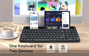 Clavier sans fil rechargeable Bluetooth Teclados pour tablette Clavier portable rétroéclairé pour tablette iPad téléphone - Product Image 6