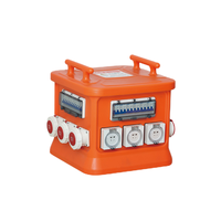 Boîtier de distribution d'alimentation industrielle étanche IP44 en matériau PC, 16A-125A, marque Yuhe, modèle YH-HX001
