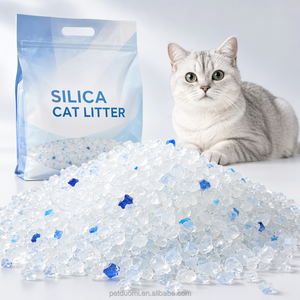 Factory Direct Crystal <b>Cat</b> <b>Litter</b> Silica Gel <b>Cat</b> Sand Low Dust Fast Moisture Absorption OEM ODM - Product Image 1