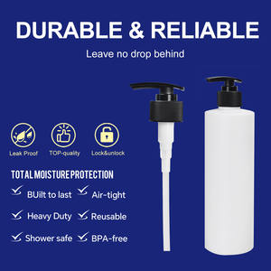 Venta de fábrica Ecológico 28/410 33/410 Blanco Negro Oro Bomba de loción Dispensador Clip Lock Botella de champú Bomba de loción de plástico - Product Image 5