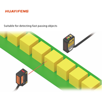 Huayifeng DC12 ~ 24V 30m distancia de detección sensor láser 650nm longitud de onda láser IP64