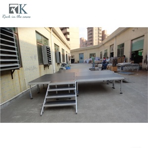 เวทีกลางแจ้งประกอบง่าย เวทีอลูมิเนียมพร้อมพื้นผิวกันลื่นสำหรับขาย - Product Image 5