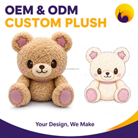 Fabrication directe d'usine ODM OEM, nouveau modèle personnalisé, peluche de haute qualité, jouet en peluche, mascotte, logo, promotion de la marque, peluches