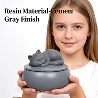 Contenedor Conmemorativo de Resina de Lujo para Cenizas de Mascotas Amadas, Hecho a Mano, Duradero, Ecológico, para Almacenamiento y Exhibición en el Hogar u Oficina