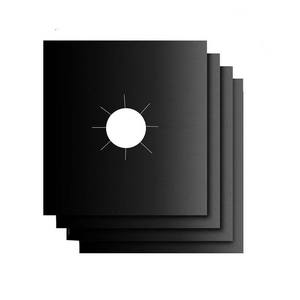 4 pièces de protection de surface pour cuisinière à gaz de 27 cm, lavables, résistantes à l'huile et à la saleté, accessoires de nettoyage de cuisine - Product Image 1