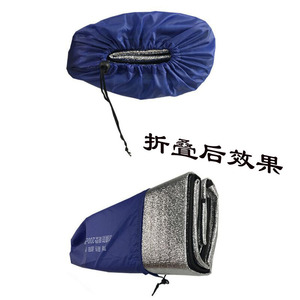 Tapis de pique-nique en aluminium argenté, imperméable, 200x200 cm, carré, antidérapant, pour le camping en plein air, la plage, en EVA et PVC - Product Image 2