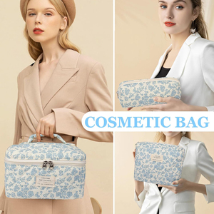 Set de 3 Bolsas de Cosméticos Acolchadas con Diseño Floral <span class=keywords><strong>Coqueta</strong></span> para Viaje, Modelo 2026 - Product Image 5