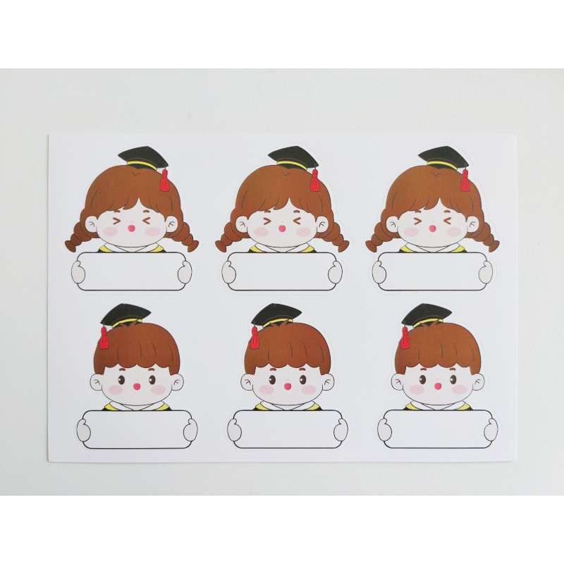 Set per bambino e bambina scritto a mano