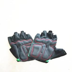 Bicycle <b>Gloves</b> Half Finger Blue Nylon Breathable Cycling <b>Gloves</b> For Adults Unisex - Product Image 4