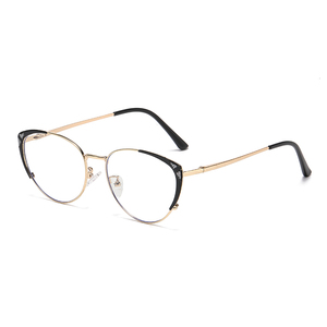 2025 Nova Moda Fotocromático Anti-azul Luz Óculos Personalizados Grande Quadro Senhoras High Sense Cat Eye Óculos - Product Image 3