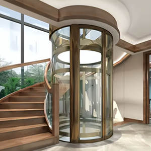Elevador doméstico panorámico de cristal para 6 personas residencial eléctrico <span class=keywords><strong>barato</strong></span> de los pisos residenciales del uso en el hogar de los pisos de los 2 pisos 3 pisos 4 niveles - Product Image 2