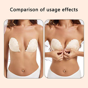 Femmes Sexy dentelle éponge respirant sans bretelles robe de mariée poitrine pétales petite poitrine intimes Invisible dos poitrine <span class=keywords><strong>autocollant</strong></span> - Product Image 2