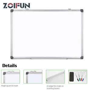 Factory Supplier Writing Magnetism Erasable Whiteboard Paper Magnet Dry Erase White Board with Aluminum Frame