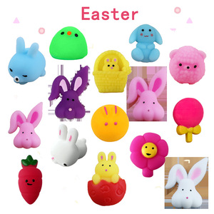 Oeufs de jouet de Pâques transfrontaliers, boulettes d'animaux amusantes à pincer pour soulager le stress, vente en gros de caoutchouc souple Tpr, éducation - Product Image 5