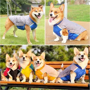 Zyz Hond Winterjassen, Hondenkleding Voor Koud Weer, Hondenjassen Voor Groot Medium Klein Kostuum Geruit Harig