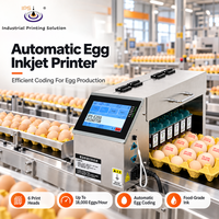 Imprimante à jet d'encre pour œufs IPS-E200, machine automatique d'impression de date sur œufs avec convoyeur et 6 têtes d'impression