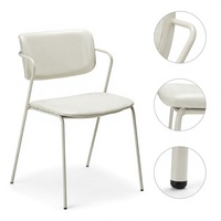 Chaise de formation empilable sans accoudoirs, structure en plastique et acier, pour réception, réunion, salle de classe, lecture, conférence - Design simple