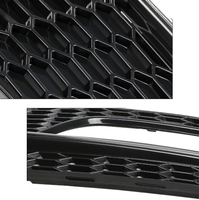 Grille de phare antibrouillard en ABS de haute qualité, style nid d'abeille, pour Audi A4/S4 B8.5 RS4, 2013-2016, installation facile, nouveau