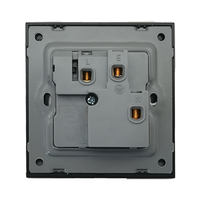 VNX Interruptor de Pared Eléctrico de Cuatro Vías 1/2 Vías Estándar del Reino Unido 10A Interruptor Silver Brush Meteor Rain Series