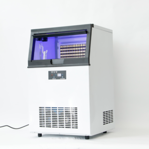 Meilleure vente 80kg de machine à glace électrique refroidie par air en acier inoxydable à sortie quotidienne - Product Image 3