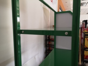 Ağır hizmet tipi dört katlı Metal motor ağır ürün ekranı ve depolama için yağ vitrini pil ekran standı - Product Image 5