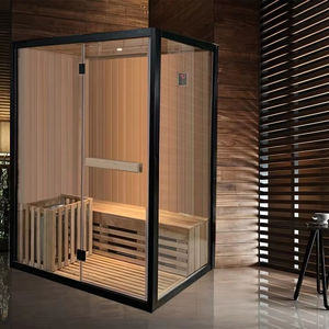عرض حصري: غرفة ساونا داخلية كبيرة الحجم تتسع لـ 3-4 أشخاص من خشب الشوكران الصلب - Product Image 2