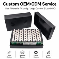 Caja de batería personalizada de ABS y PC, carcasa vacía 13S6P para bicicleta eléctrica, precisión 18650 para paquete de baterías de litio, almacenamiento de energía, modelo OEM O 2670