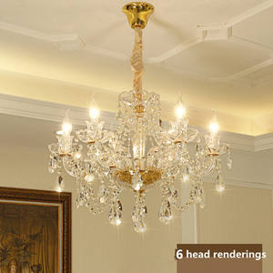 JYLIGHTING गर्म बिक्री luminaire फैंसी यूरोप क्रिस्टल झूमर छत लक्जरी लैंप गृह सजावट लटकन रोशनी क्रिस्टल झूमर - Product Image 4