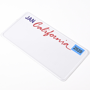 Cadre de <span class=keywords><strong>plaque</strong></span> d'immatriculation d'impression <span class=keywords><strong>californienne</strong></span> personnalisé accessoire de voiture <span class=keywords><strong>plaque</strong></span> de voiture en aluminium film intelligent réfléchissant plaques de voiture - Product Image 1
