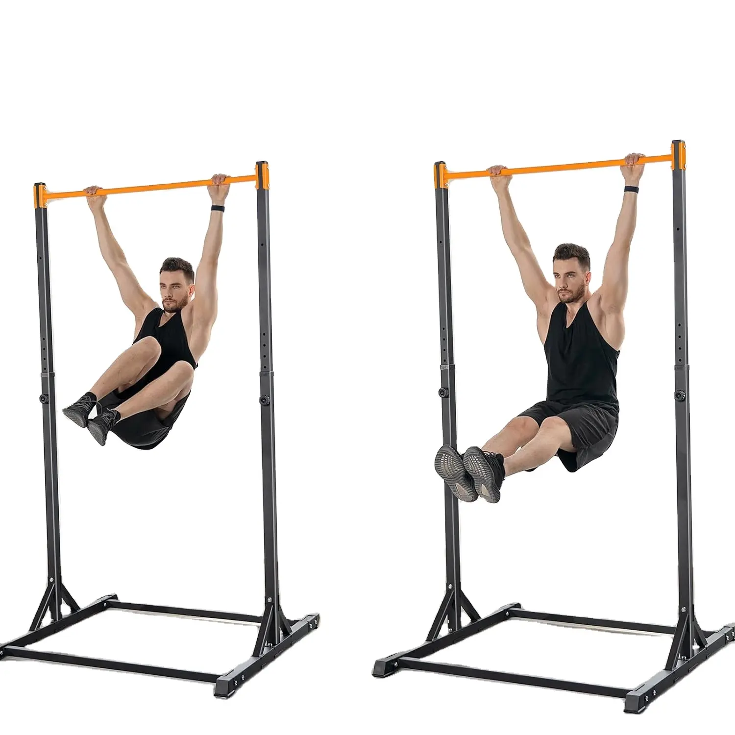 Pull Up Station Freestanding Chin Up Bar Stationary Power Tower Indoor Outdoor for Fitness Workout