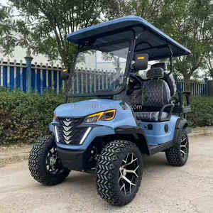 2024 nouveau Style chariot de Golf électrique 4 + 2 places Kart de Golf hors route Buggy jardin Villa chasse chariot de Golf - Product Image 4