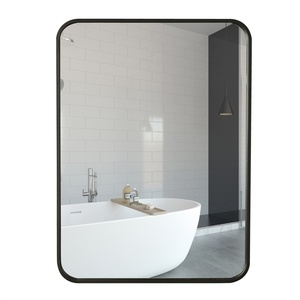 16*24 Inch Modern Hotel <b>Bath</b> <b>Mirror</b> Manufacture Aluminium Alloy Framed Wall Bathroom <b>Mirror</b> Glass Wall Decoration <b>Mirror</b> - Product Image 2