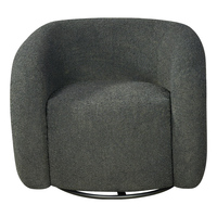 Chaise pivotante en cuir rotative pour salon loisirs café réunion extérieur appartement escalier-Design d'accent élégant