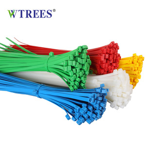 Bridas de nailon Vtrees de 3x60 a 3x200 mm, autoblocantes, de plástico negro y blanco para organización de cables - Product Image 1