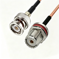 Câble coaxial à faible perte RG316 RG142 RG400 avec connecteur femelle UHF SO239 et connecteur mâle BNC pour extension d'antenne radio CB/HAM