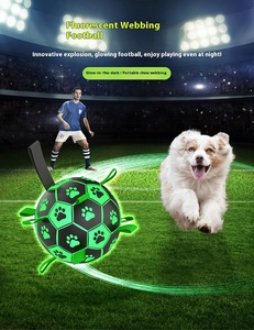 Yeni nesil 1 Glow karanlık köpek topu, açık Fetch eğitim için Pet futbol oyuncak, köpekler için interaktif çiğnemek oyuncaklar - Product Image 6