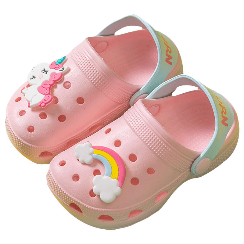 Top Selling Children Unicorn Slippers Summer Girls Sandals