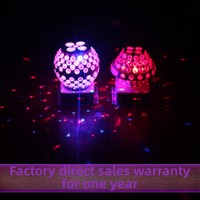 Boule magique LED Menghao KTV, éclairage disco RGBW, ABS, commande vocale, mouvement, clignotant, rotation, lumières de scène colorées
