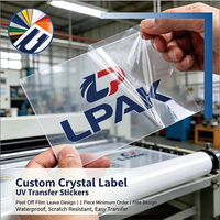 Autocollants de transfert personnalisés en cristal, autocollants adhésifs pour boîtes en papier, imperméables, transparents, impression à chaud sur métal